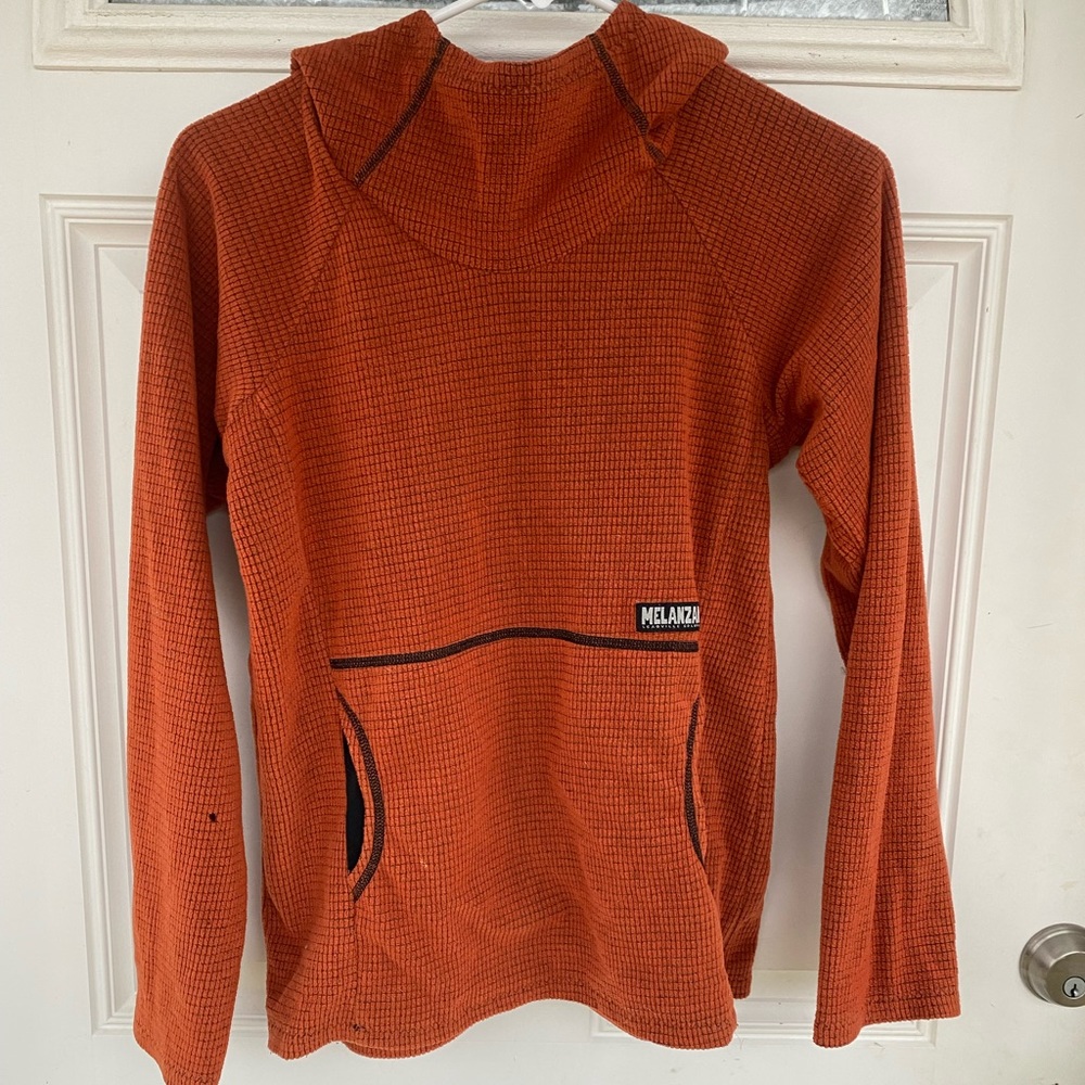 Melanzana micro grid hoodie